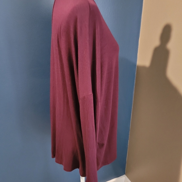 Athleta Burgundy Small Oversize Tunic Top - Picture 5 of 8